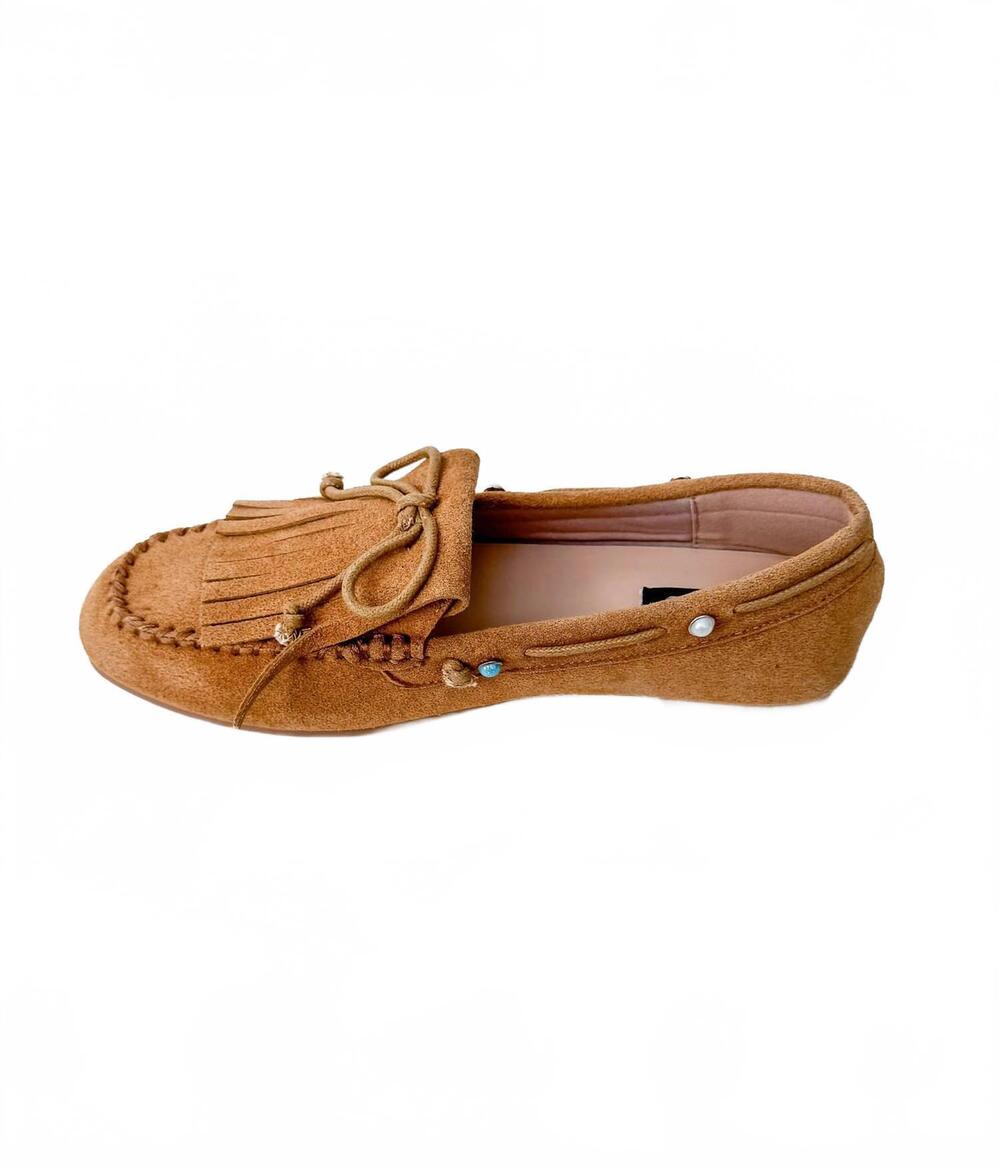 NEW NAUGHTY MONKEY women's moccasin flats in tan
